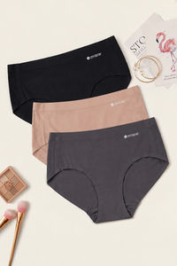 Zivame Medium Rise Full Coverage No Visible Panty Line Hipster (Pack of 3) - Multicolor — thumbnail 2